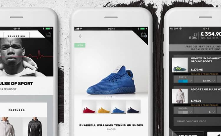 Identidad de marca multimediática, Adidas App